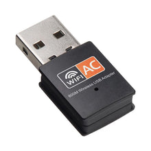 Load images into the gallery viewer,無線LAN子機 WiFi USB アダプター 無線 無線LAN 11ac 600Mbps Windows Mac Linux 対応 デュアルバンド 5GHz 2.4GHz 高速 ワイヤレス PC ノートパソコン デスクトップ パソコン 子機 簡単 接続 Wi-Fi ノートPC アダプタ ドングル 受信機 レシーバー 便利 小型 送料無料