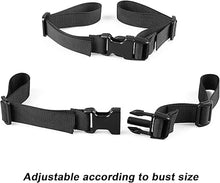 Load images into the gallery viewer,2個1セット お得 チェストストラップ ツーリング デイバック 旅行 通勤 リュック ずれ落ち防止 ストラップ ショルダー バンド バックル式 調整可能 バックパック 大人 子供 ブラック バックパック チェストストラップ チェストベルト 多目的 ベルト