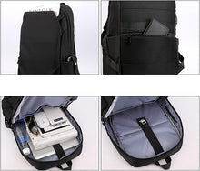 Load images into the gallery viewer,リュック 軽量 メンズ レディース 男女兼用 ビジネス リュックサック USB充電ポート付き 通勤リュック 撥水 加工 登山 バックパック 多機能 30L 大容量 盗難 防止 学生 通学 通勤 旅行 出張 仕事 海外 バック 防水 ノートパソコン パソコン 通勤 USB 充電 軽い 使いやすい