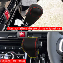 Load images into the gallery viewer,シフトノブカバー 専用 ダイハツ 新型タント カスタム LA650S LA660S LA650系 (2019年7月~現行) シフトグリップカバー 内装 アクセサリー カスタム パーツ カー シフト ノブ カバー 用品 防湿性 防水性 汚れ 傷 防止 簡単 取付 車 車用品 レザー 素材 レッドステッチ