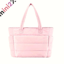 Charger l'image dans la galerie, トートバッグ 軽量 大容量 多機能 パッド 入り トート バッグ トラベル ハンドバッグ 女性 用 旅行 通勤 通学 仕事 学生 授業 ショッピング お出かけ 複数 ポケット オシャレ 便利 使いやすい 可愛い ピンク プレゼント 贈り物 ギフト