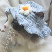 Charger l'image dans la galerie, 猫 犬 かぶりもの 帽子 ハット ペット コスプレ 被り物 小型犬 ドッグウェア キャットウェア 着ぐるみ 変身 グッズ SNS映え Mサイズ インスタ映え 写真撮影 ハロウィン クリスマス お正月 誕生日 記念日 毛糸 コットン かわいい あご紐調整 綿 ブルー ピンク グッズ 送料無料