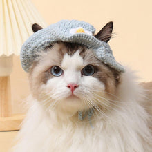 Charger l'image dans la galerie, 猫 犬 かぶりもの 帽子 ハット ペット コスプレ 被り物 小型犬 ドッグウェア キャットウェア 着ぐるみ 変身 グッズ SNS映え Mサイズ インスタ映え 写真撮影 ハロウィン クリスマス お正月 誕生日 記念日 毛糸 コットン かわいい あご紐調整 綿 ブルー ピンク グッズ 送料無料
