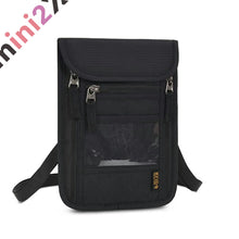 画像をギャラリービューアに読み込む, ショルダーバッグ メンズ レディース スキミング防止 パスポートケース 旅行 撥水 首下げ 斜め掛け パスポート入れ 軽量 多機能