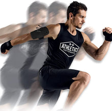 Load images into the gallery viewer,スポーツ ランニング アームバンド アーム バンド スマホバンド スマホ ポーチ 調節可能 防水 スマホケース マジックテープ ウォータープルーフ 素材 耐汗 デザイン 運動 散歩 ウォーキング コンパクト 軽い 財布 鍵 スマホ イヤホン アクセサリー 男女兼用 ギフト