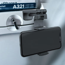 Load images into the gallery viewer,スマホホルダー コンパクト 軽量 ハンズフリー 便利 いつでもどこでも スマホスタンド 折りたたみ 角度調整 縦置き 横置き 角度調整可能 360度回転 機内 車内 車載 テレワーク オンライン授業 ベビーカー 自撮り スマホ スタンド ホルダー 挟む 簡単装着 会社 自宅