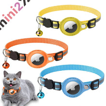 Load images into the gallery viewer,【※エアタグは付属してません】 猫用 首輪 GPS 追跡装置 エアタグ Airtag 鈴付き かわいい 安全 安心 犬 猫用首輪