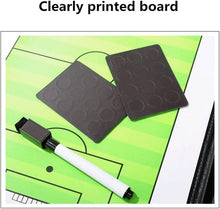 Load images into the gallery viewer,サッカーボード 作戦盤 折りたたみ式 コーチングボード 戦略指導 作戦用 サッカー作戦ボード 試合 練習 ゲーム プロ コーチ