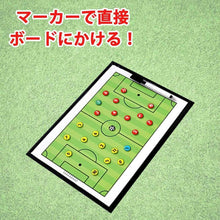Load images into the gallery viewer,サッカーボード 作戦盤 折りたたみ式 コーチングボード 戦略指導 作戦用 サッカー作戦ボード 試合 練習 ゲーム プロ コーチ