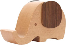 Load images into the gallery viewer,象さん 可愛い ペン立て 自然 木目 木製 安全 ペンスタンド ペン入れ おしゃれ ぺんたて 天然木 無垢 木目 可愛い 象 デザイン 鉛筆立て 卓上収納