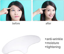 Load images into the gallery viewer,就寝中に使える しわ 対策 安心セット 顔 おでこ 額 頬 ほうれい線 しわ シワ 皺 繰返し使え 額のしわ伸ばし ほほしわ ほほ おでこのシワ シール シリコン 水洗い可