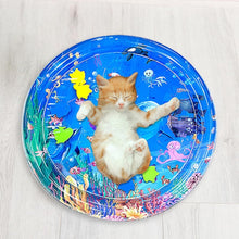 Load images into the gallery viewer,新感覚 楽しい ウォーター マット 空気入れ エアーポンプ付き 室内 プレイマット 遊び場 水 涼しい 暑さ対策 ウォーター別途 ねこ いぬ 子供 遊べる