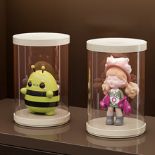 Load images into the gallery viewer,(新品アウトレット)フィギュアケース led ディスプレイケース コレクションケース ライト センサー付 円柱ケース 透明ケース 組み立て簡単 頑丈 防汚れ フィギュア 収納 ふた付き コンパクト おしゃれ 間接照明 飾り用 展示用 プレゼント 円柱 ディスプレイ コレクション