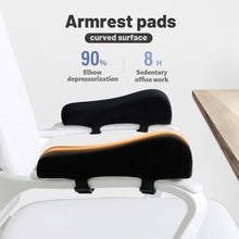 Load images into the gallery viewer,2個1セット 使いやすさ抜群 肘掛 アームレスト チェア パッド 2個セット 肘 腕 楽になる 圧迫緩和 オフィス ゲーミング アームパッド 肘置き クッション ひじ掛け 低反発 素材 アームレストパッド 耐摩耗性 高密度 椅子 会社 家庭 用 ゲーミングチェア オフィスチェア 勉強