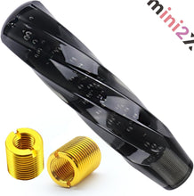 Charger l'image dans la galerie, シフトノブ 黒 クリスタル 【光の加減で雰囲気が変わります】 カー用品 カスタム カッコいい 取り付け 簡単 工具 不要 口径 変換アダプター 付き トラック ダンプ 軽トラ 車 シフト ノブ カバー カー 車 オシャレ 内装 インテリア アクリル 素材 仕事 アウトドア オシャレ