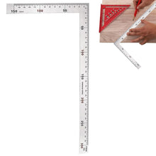 将图片加载到图库查看器,直角定規 プロ用 作業 DIY 図面 300mm × 150mm L形 ステンレス鋼 両面用 曲尺 矩尺 指矩 木工定規 建設定規 L字定規 90度 アングルルーラー 測定 レイアウト ツール 両面角度定規 測定工具 アングル スクエアルーラー 定規 木工ツール 学習用品 建築 鉄工 用 大工技師用