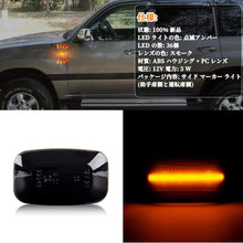 Load images into the gallery viewer,サイドマーカー LED ライト 左右 セット トヨタクルーザー ランドクルーザー ハイラックス など トヨタ 車種 対応 12V 車 用品 LEDサイドマーカー ランプ 点滅 タイプ 視認性 向上 安全 省エネ 高輝度 防水 耐久性 長寿命 カー用品 カプラーオン接続 簡単 取付