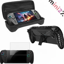 Charger l'image dans la galerie, ROG Xbox ally 専用 収納 ケース 【 3点セット:収納ケース / 本体保護カバー / 保護フィルム 】 大容量 付属品も収納 耐衝撃 収納ケース 保護カバー 付属品 収納可能 傷つけ 防止 防塵 防水 滑り止め 外出 持ち運び 便利 ゲーム 高品質 防水 防塵性