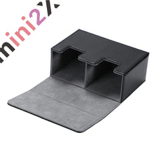 Charger l'image dans la galerie, トレカ カードケース ワイド TCG トレーディングカード デッキケース ワイドサイズ レザー調 ブラック ポケモンカード 保護