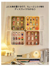 Load images into the gallery viewer,【新品アウトレット 本体及びアクリルに傷が有り】コレクションケース フィギュアケース 壁掛け 卓上 3段 綺麗な色合い 選べる2色 防塵 扉付き ショーケース