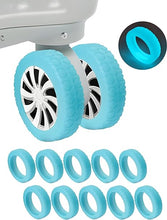 Load images into the gallery viewer,キャスターカバー【10点セット】 車輪 キャスター タイヤ カバー 音が小さくなる 防音 静音 タイヤカバー 椅子 ゲーミングチェア シリコン キャリーケース スーツケース ホイール 騒音 対策 保護 取り付け 簡単 衝撃吸収 滑りにくく キズ防止 旅行 出張