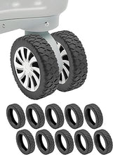 Load images into the gallery viewer,キャスターカバー【10点セット】 車輪 キャスター タイヤ カバー 音が小さくなる 防音 静音 タイヤカバー 椅子 ゲーミングチェア シリコン キャリーケース スーツケース ホイール 騒音 対策 保護 取り付け 簡単 衝撃吸収 滑りにくく キズ防止 旅行 出張