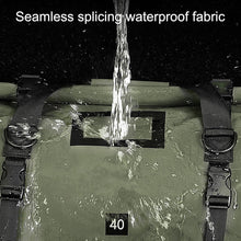 Charger l'image dans la galerie, バイク ツーリング バッグ 自転車 キャンプ 完全 防水 40L エアバルブ搭載 ツーリング用 防水 キャンプ アウトドア ハンドバッグ バックパック ショルダーバッグ ツーリングバッグ メンズ レディース 日帰り 旅行 大容量 シンプル おしゃれ 軽量 ヘルメット 収納 キャンプ