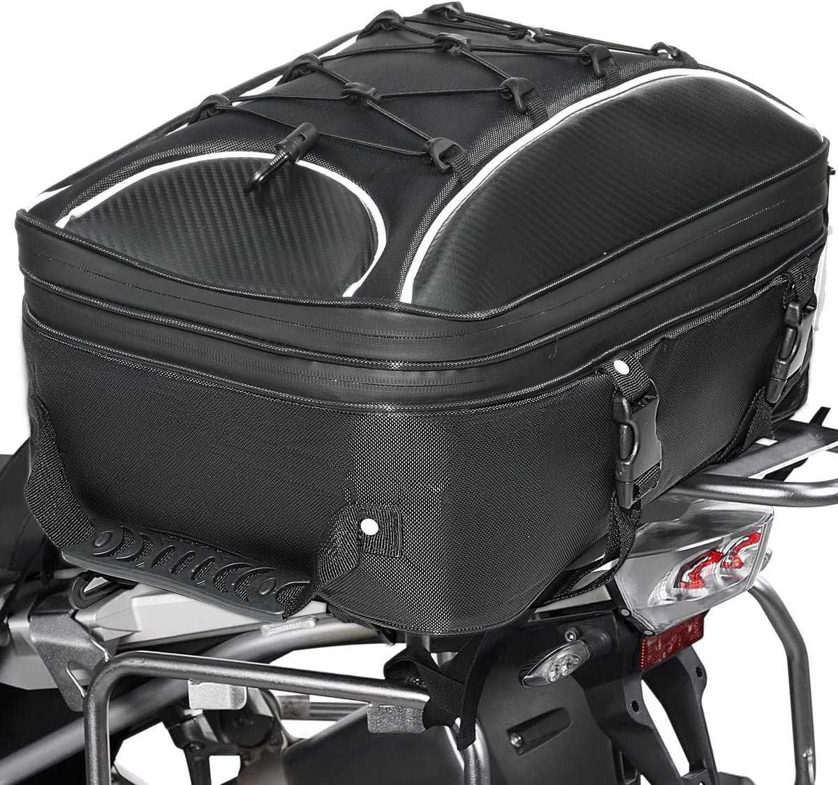 バイク バック シートバッグ リュックサック 二段式 拡張可能 20L