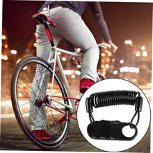 Load images into the gallery viewer,頑丈 ロック 駐車 ヘルメット ワイヤー ロープ 付き ヘルメットホルダー ヘルメットロック 盗難防止 携帯 バイク 自転車 オートバイ カート スーツケース ツールボックス 鞄 バックパック カバン リュック トランクケース ロック 防犯 カラビナ式 暗証番号 鍵 簡易 安全