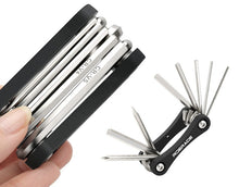 Charger l'image dans la galerie, マルチツール キット CMT8 8-in-1 自転車 メンテナンス 工具 六角レンチ ドライバー 8種類 ツール 万能 かっこいい 多機能 作業用 持ち運び 簡単 便利 コンパクト クラフト DIY バイク 自動車 プラスドライバー マイナスドライバー レンチ アウトドア オートバイ ナット