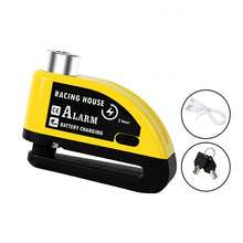 Load images into the gallery viewer,バイク ロック ディスクロック 防水 防塵 防錆 安心 耐久性 110db 大音量 アラーム 盗難防止 バイク ロック チェーン 7mm オートバイ 自転車 スクーター 原付 アウトドア サイクリング ツーリング お出かけ 旅行 日帰り 通勤 通学 野外 ディスク ブレーキ セキュリティ