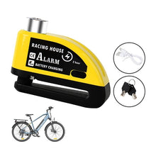 Load images into the gallery viewer,バイク ロック ディスクロック 防水 防塵 防錆 安心 耐久性 110db 大音量 アラーム 盗難防止 バイク ロック チェーン 7mm オートバイ 自転車 スクーター 原付 アウトドア サイクリング ツーリング お出かけ 旅行 日帰り 通勤 通学 野外 ディスク ブレーキ セキュリティ