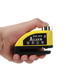 Load images into the gallery viewer,バイク ロック ディスクロック 防水 防塵 防錆 安心 耐久性 110db 大音量 アラーム 盗難防止 バイク ロック チェーン 7mm オートバイ 自転車 スクーター 原付 アウトドア サイクリング ツーリング お出かけ 旅行 日帰り 通勤 通学 野外 ディスク ブレーキ セキュリティ