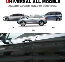 Load images into the gallery viewer,車 ドア モール 車用 ドアエッジ プロテクター 5m 衝突 擦り傷 防止 騒音遮断 鋼片内蔵 U型 ドアエッジプロテクター 高分子 ゴム素材 接着剤 工具 不要 取付簡単 はめて不要部分は切るだけ セダン トラック SUV ATV ボート用 シール ドライブ お出かけ アウトドア 旅行