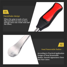 Load images into the gallery viewer,タイヤ 修理キット レバー 3本 メッキ 加工 車 バイク 自転車 用 交換 工具 13点 と 収納袋 付 セット タイヤ ホイール 脱着 専用 工具 パンク 修理 ツール キット タイヤ交換 原付 オートバイ スクーター 自動車 リムプロテクター バルブコアレンチ 交換用 バルブコア