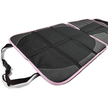 Load images into the gallery viewer,チャイルドシート 座席 保護 マット シート カバー 赤ちゃん 子供 チャイルド 車 カー用品 防水 傷 汚れ 防止 表面 ラバー生地 裏面 滑り止め素材 摩擦抵抗 滑り止め 転倒 防止 簡単 取付 工具 不要 カー お出かけ アウトドア 旅行 日帰り 使いやすい 安心 ブラックピンク