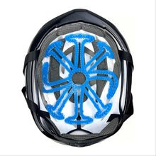 将图片加载到图库查看器,ヘルメットインナー 蒸れ 防止 バイク 自転車 選べる2色 ブラック ブルー シリコン 製 ヘルメットライナー インナーパッド ヘルメット 軽量 簡単 装着 髪型崩れ ムレ 蒸れ 痒み かゆみ 防止 痛くない 通気性 ベンチレーションライナー 仕事 作業 スポーツ アウトドア 野球