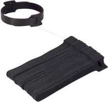 将图片加载到图库查看器,50本 ケーブル 結束バンド プレミアムナイロン素材 傷つかない 柔らかい 使いやすい ブラック 黒色 バンド ケーブルまとめ 結束 ケーブルバンド 固定 ベルト 50本 12mm×150mm