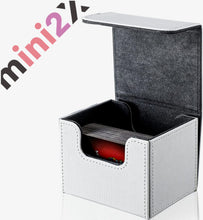 Load images into the gallery viewer,高級 レザー調 デッキケース トレカ トレーディングカード 約100枚収納 PU レザー 調 オシャレ 防水 カードケース ホルダー