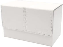 Charger l'image dans la galerie, 二連結 引き出し付き デッキケース 二重 スリーブ 対応 トレカ カードケース TCG トレーディングカード ポケモンカード ポケカ 遊戯王 MTG デュエマ ダメカン ダイス サイコロ ボールペン おしゃれ レザー調 白 小物