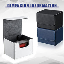 Load images into the gallery viewer,高級 レザー調 デッキケース トレカ トレーディングカード 約100枚収納 PU レザー 調 オシャレ 防水 カードケース ホルダー