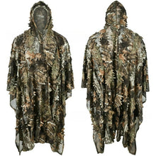画像をギャラリービューアに読み込む, ギリースーツ ゲーミング 雰囲気最高潮 サバイバルゲーム タクティカル 森林迷彩 サバゲー サバイバルゲーム ポンチョ 超軽量