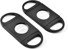 画像をギャラリービューアに読み込む, お得 2個セット 葉巻 シガーカッター カット ツール 吸い口の先端 葉巻用品 丈夫 ABSプラスチック ステンレス鋼 切れ味の良い ダブルブレード ギロチン シガー スタッド カッター 22ミリ 旅行 自宅 お出掛け バー bar リラックス カッコいい 大人 プレゼント ギフト 贈り物