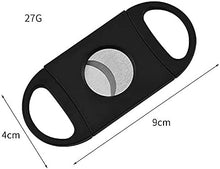 画像をギャラリービューアに読み込む, お得 2個セット 葉巻 シガーカッター カット ツール 吸い口の先端 葉巻用品 丈夫 ABSプラスチック ステンレス鋼 切れ味の良い ダブルブレード ギロチン シガー スタッド カッター 22ミリ 旅行 自宅 お出掛け バー bar リラックス カッコいい 大人 プレゼント ギフト 贈り物