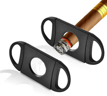 画像をギャラリービューアに読み込む, お得 2個セット 葉巻 シガーカッター カット ツール 吸い口の先端 葉巻用品 丈夫 ABSプラスチック ステンレス鋼 切れ味の良い ダブルブレード ギロチン シガー スタッド カッター 22ミリ 旅行 自宅 お出掛け バー bar リラックス カッコいい 大人 プレゼント ギフト 贈り物