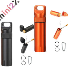 Charger l'image dans la galerie, 完全密閉 タバコ 匂い漏れ シャットアウト 密閉 携帯灰皿 自宅 アウトドア ビジネス おしゃれ スリム におわない 持ち運び 便利 完全防水 携帯 灰皿 野外 キーホルダー カラビナ付き 耐湿防圧 超軽量 丈夫 頑丈 アルミ CNC精密加工 持ち運び ポータブル コンパクト 吸い殻