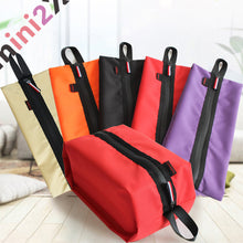 Load images into the gallery viewer,使いやすい しっかり生地 シューズバッグ 防水 止水ファスナー ファスナー付き 選べる5色 コレクション スニーカー バッシュ