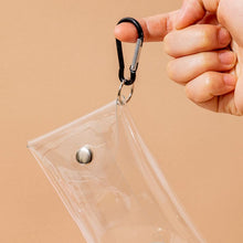 画像をギャラリービューアに読み込む, 透明クリアポーチ 3個セット カラビナ付き アクスタケース かわいい おしゃれ ポーチ 推し活 推し活グッズ カラビナ フィギュア