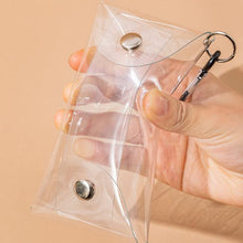 画像をギャラリービューアに読み込む, 透明クリアポーチ 3個セット カラビナ付き アクスタケース かわいい おしゃれ ポーチ 推し活 推し活グッズ カラビナ フィギュア