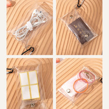 画像をギャラリービューアに読み込む, 透明クリアポーチ 3個セット カラビナ付き アクスタケース かわいい おしゃれ ポーチ 推し活 推し活グッズ カラビナ フィギュア